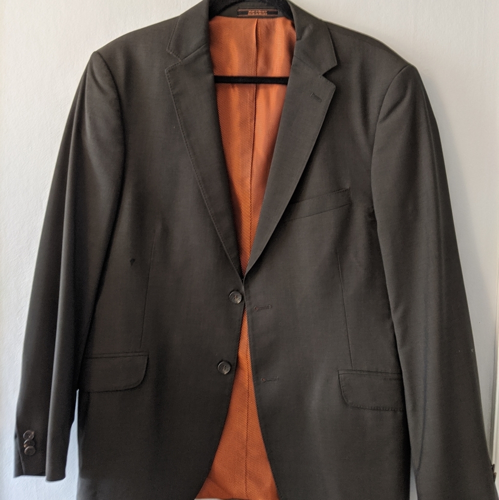 Ben Sherman Lt Brown 100% Wool Suit